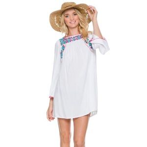 Glamorous Embroidered Mini Dress